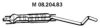 OPEL 5852256 Middle Silencer